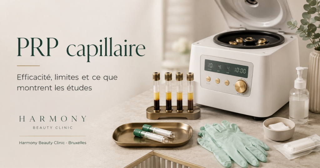 PRP capillaire : ce que montrent les études et leurs limites.